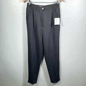 Basler Vintage Charcoal Grey Pleated Trouser Pant NWT Size European 38/US 8